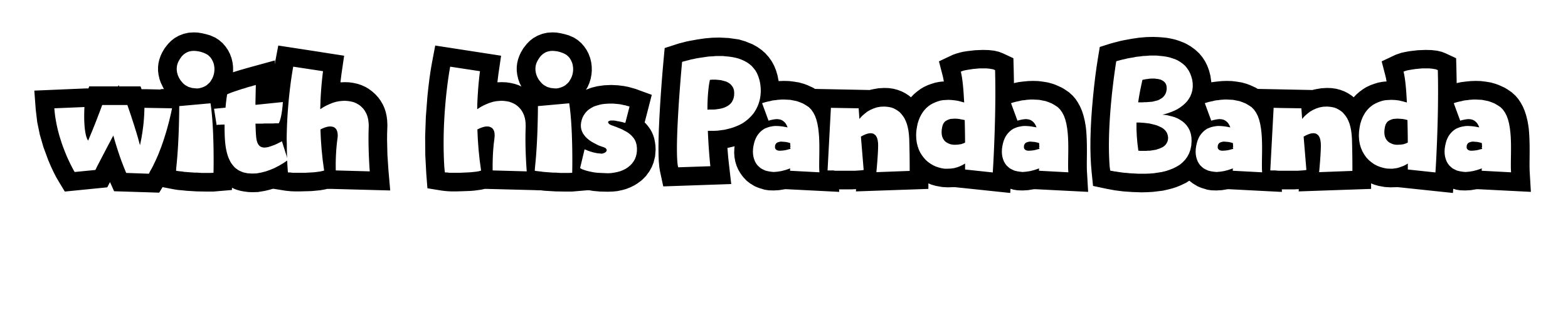 with his Panda Banda